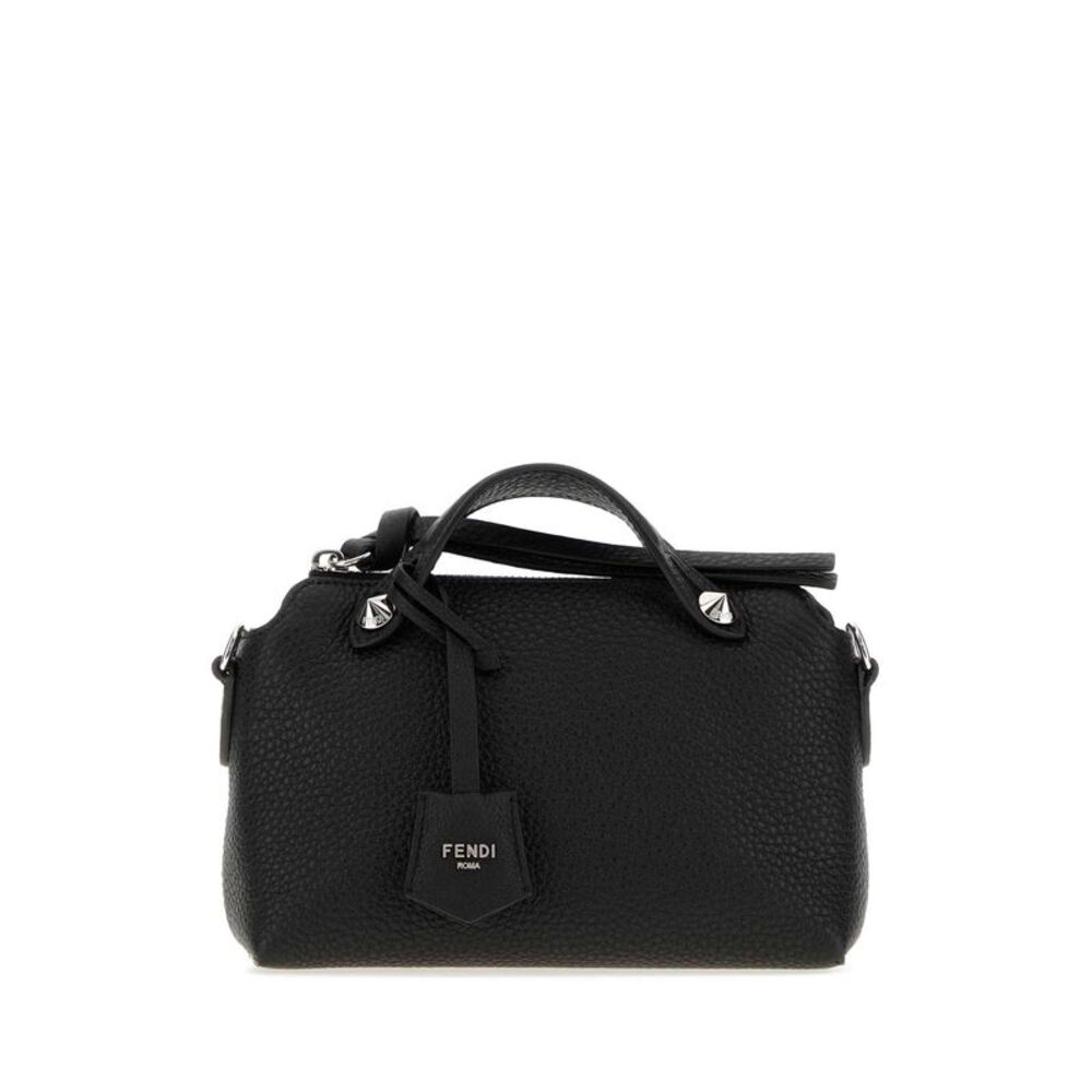 Fendi Women Black Leather Mini By The Way Soft Handbag